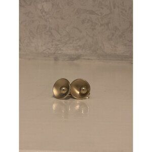 Vintage Mens Gold-Tone UFO Cufflinks